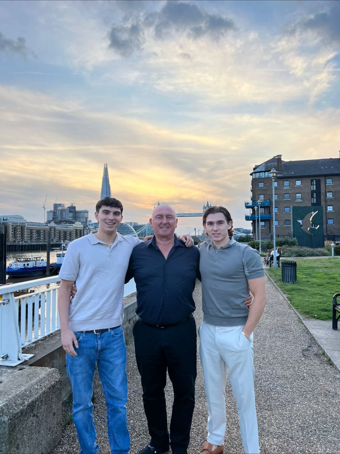 Phil, Josh and Fin — the Meat Me In Essex family